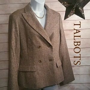 Talbots Women Wool/Cotton Blend Coat